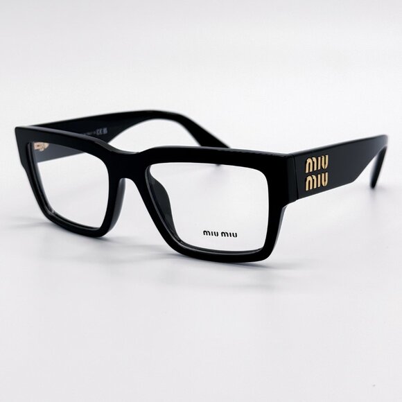 NEW MIU MIU MU02XV 1AB1O1 BLACK WOMEN EYEGLASSES - Picture 2 of 10